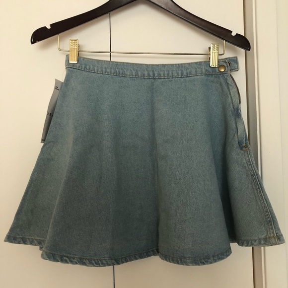 American Apparel Denim Circle Skirt - Picture 3 of 4